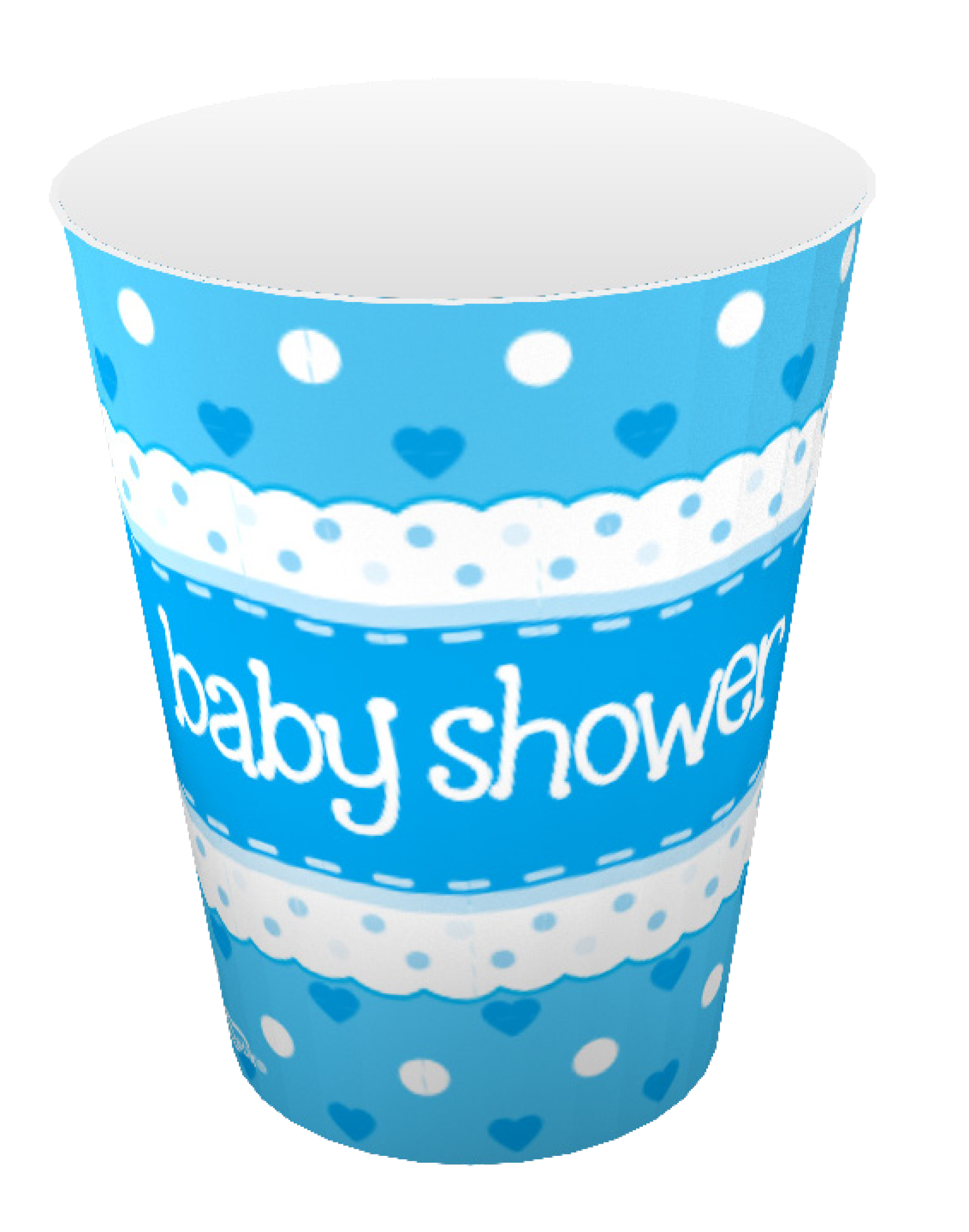 Blue Disposable Baby Shower Cup 9oz/266ml