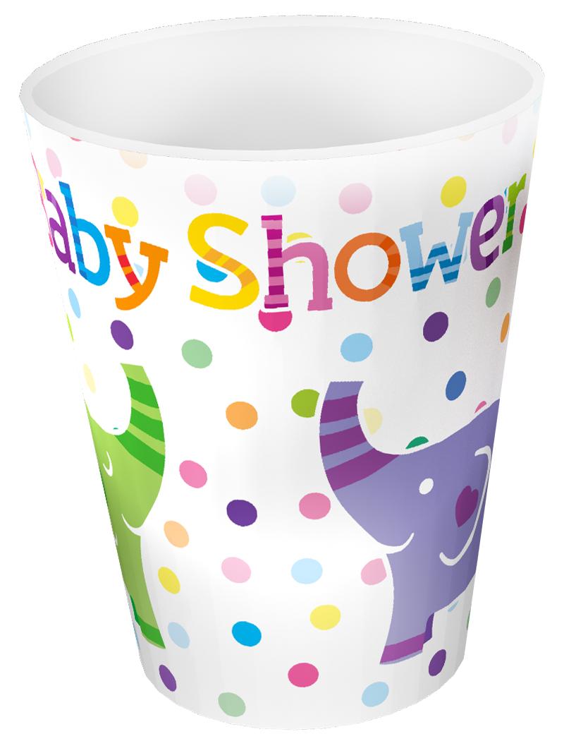 Baby Shower Elephants 9oz/266ml Paper Cups 8pcs