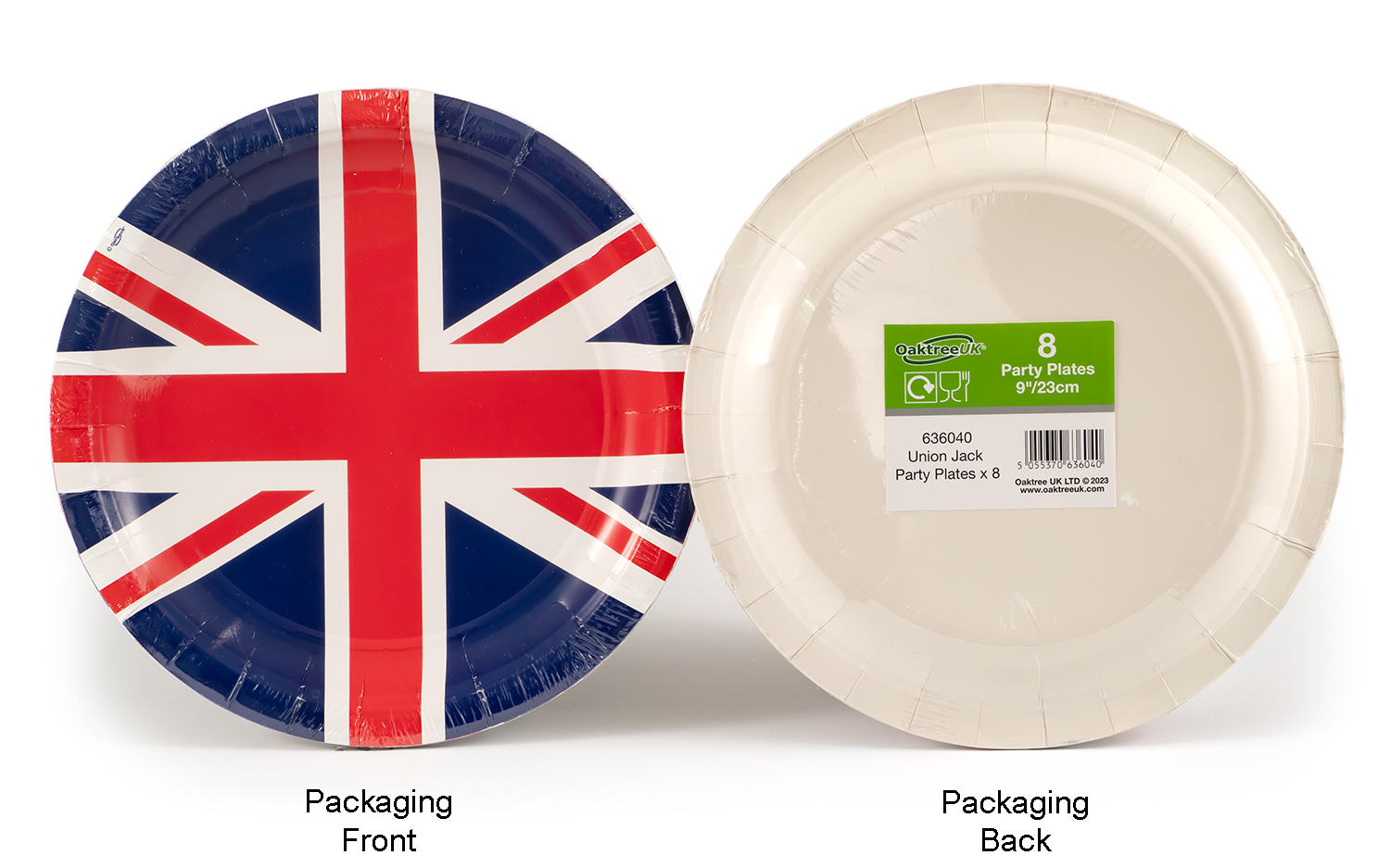 Union Jack Disposable Plates 8 pack