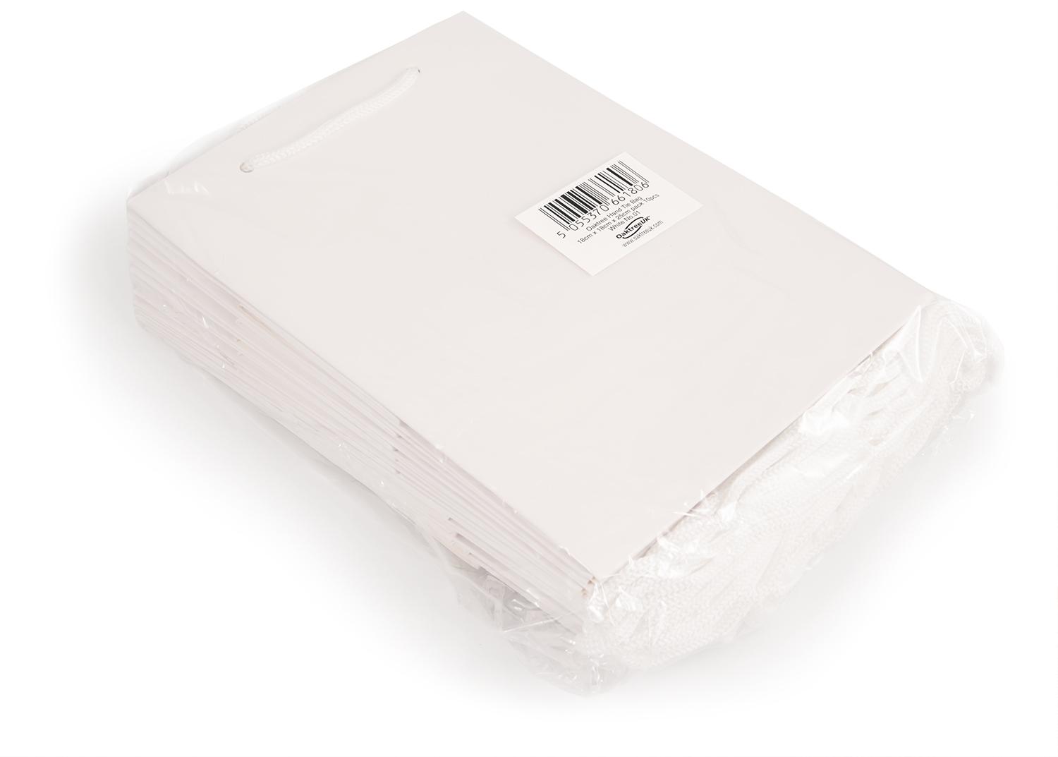 White Hand Tie Gift Bag 18cm x 18cm x 25cm