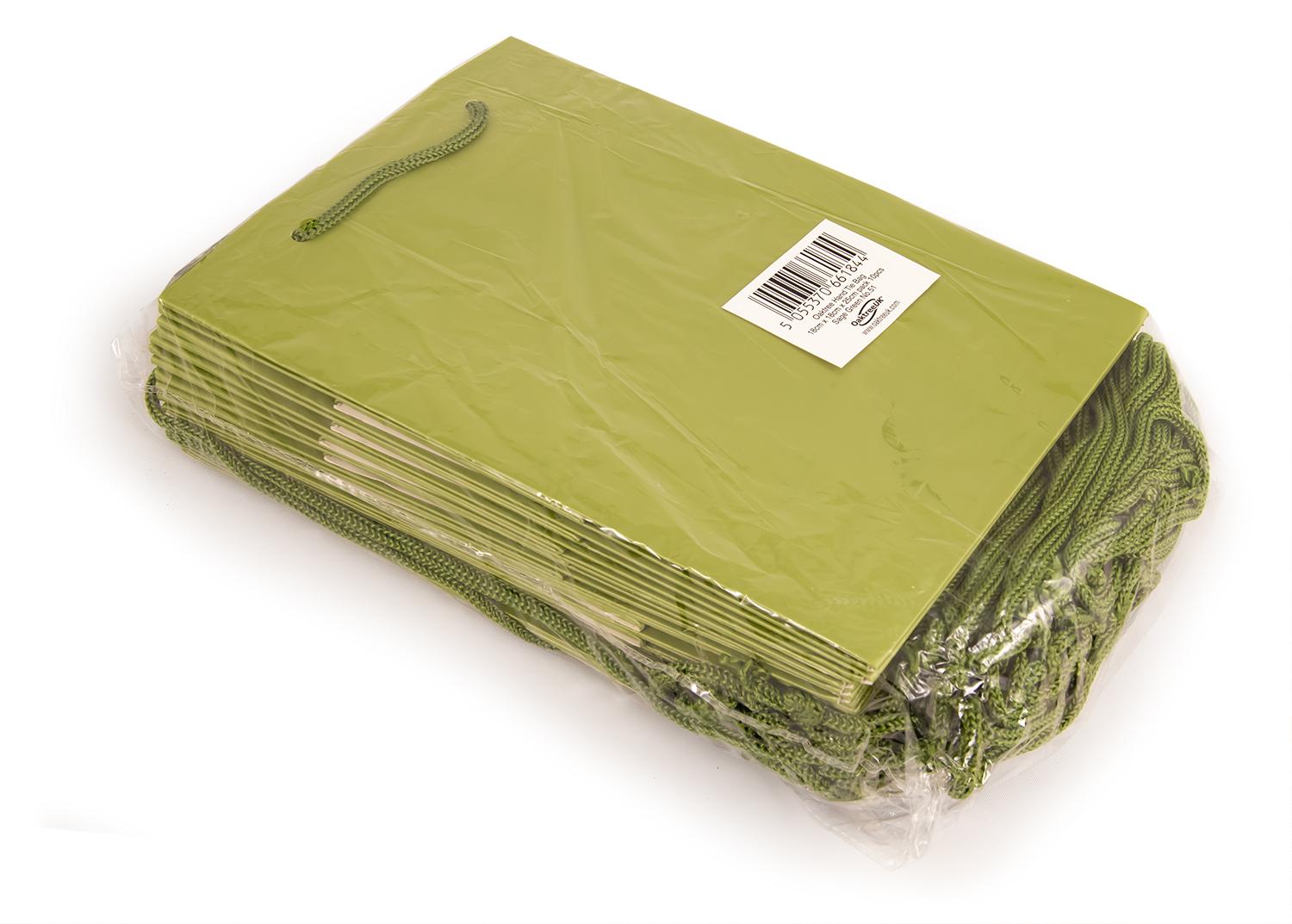 Sage Green Hand Tie Gift Bag 18cm x 18cm x 25cm 10pcs