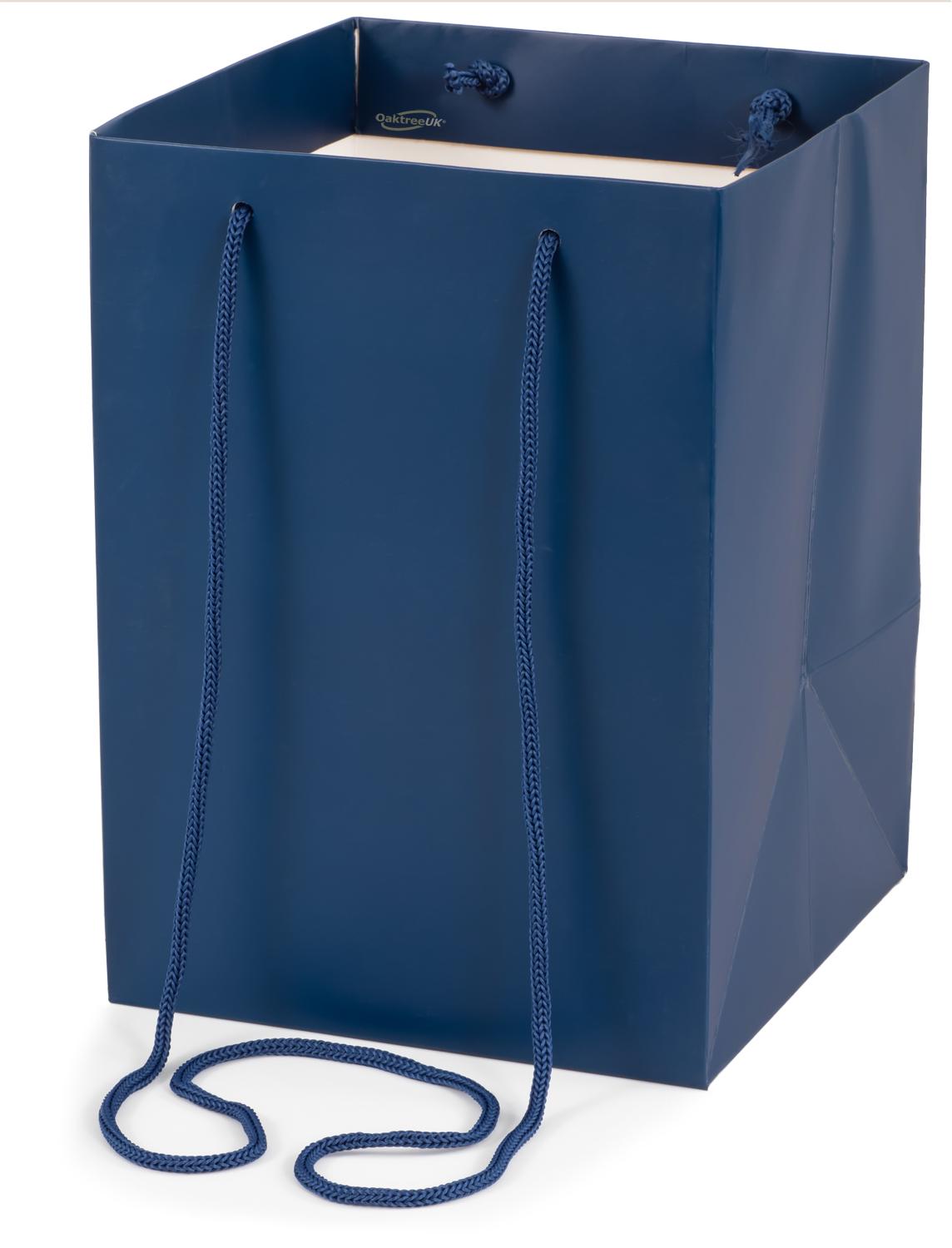 Navy Blue Hand Tie Gift Bag 18cm x 18cm x 25cm 10 Pack