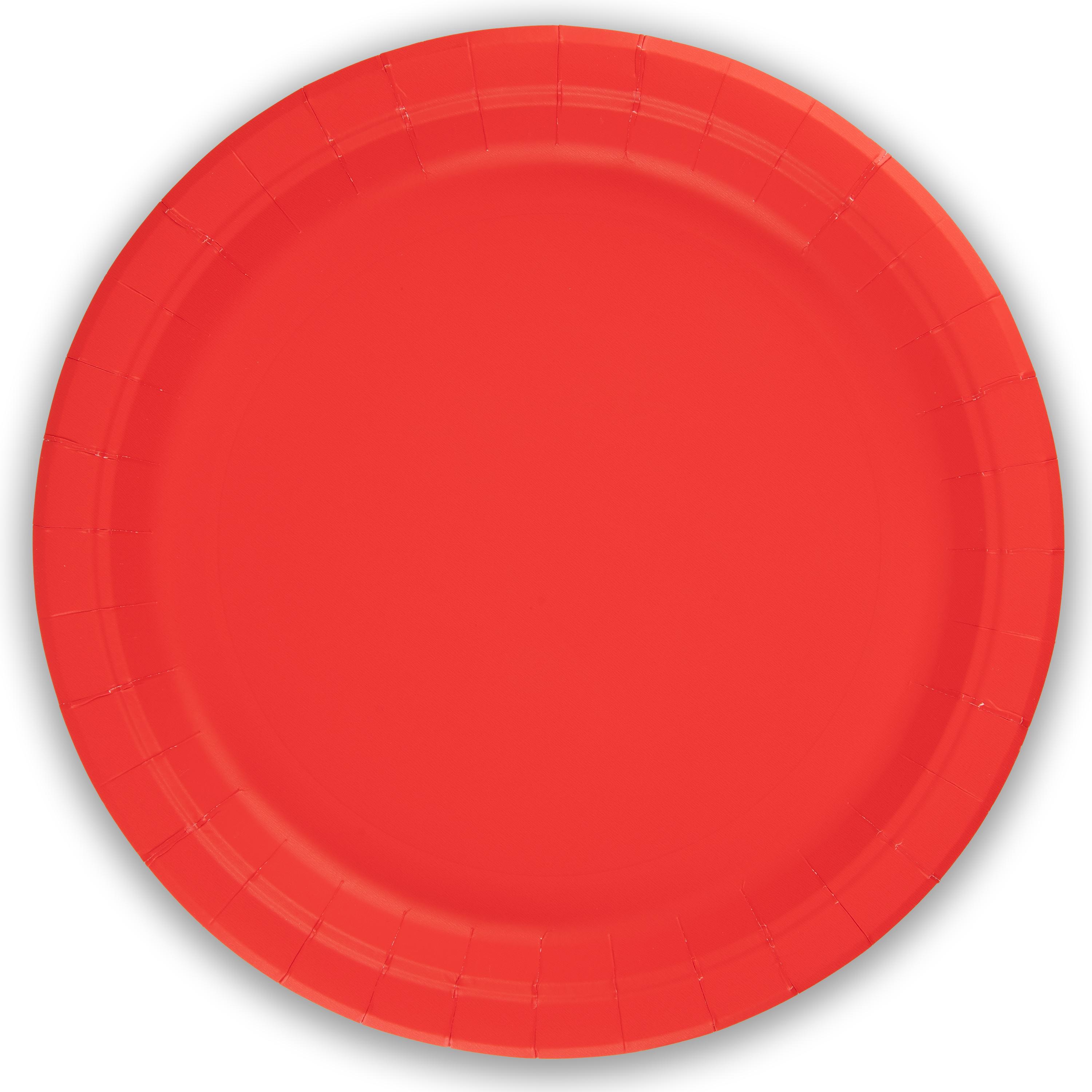Disposable Plain Colour Paper Plates (8 pack)