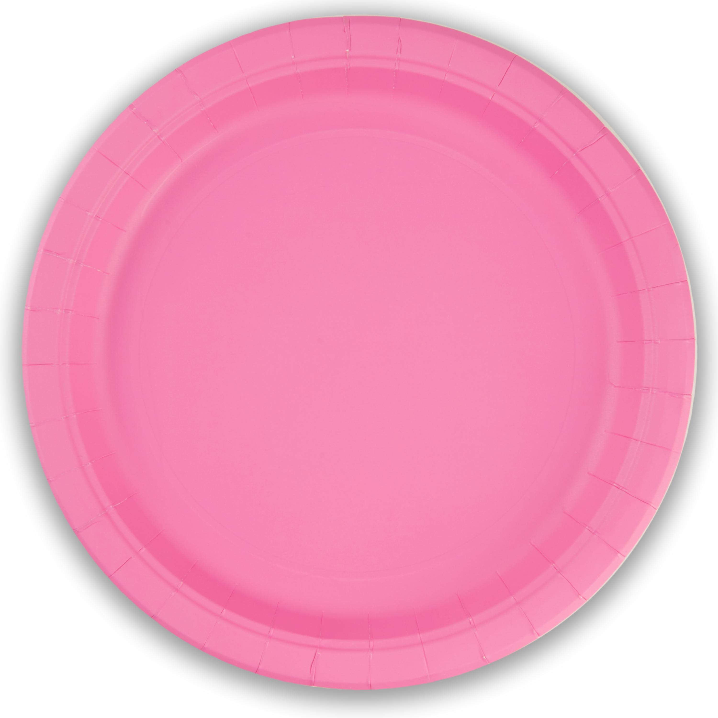 Disposable Plain Colour Paper Plates (8 pack)