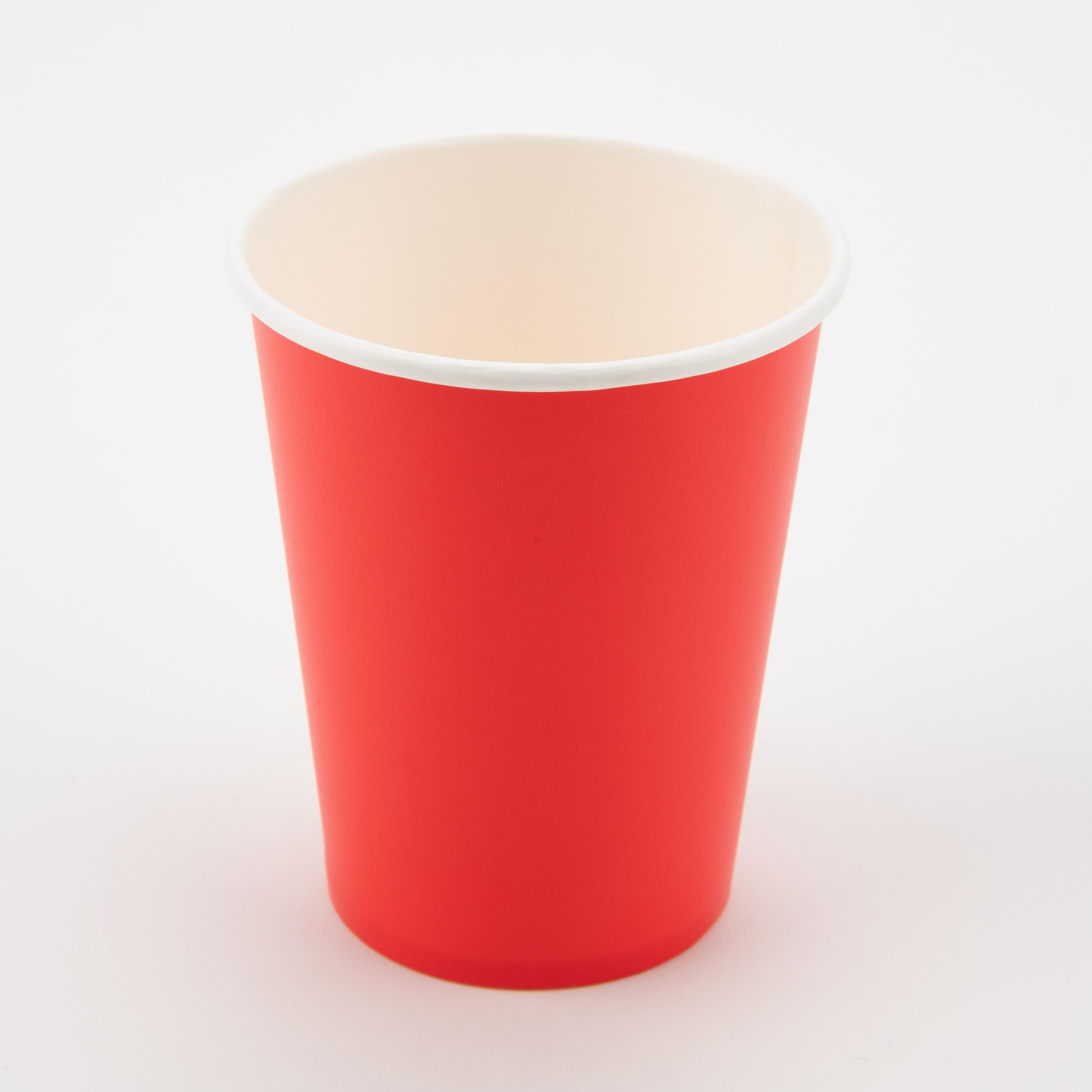 9oz Plastic-Free Disposable Paper Cups  8-pack 