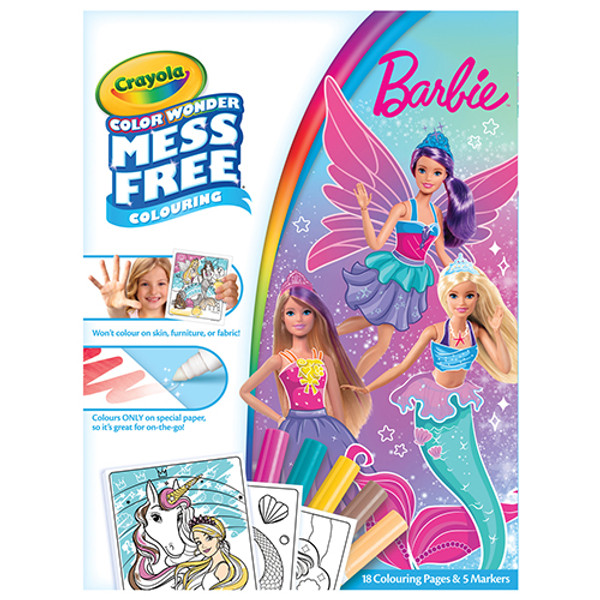 Barbie Crayola Mess-Free Colour Wonder Colouring Pack (1)