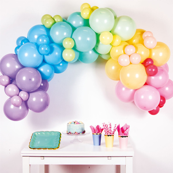 Pastel Rainbow Garland DIY Latex Balloon Arch Kit