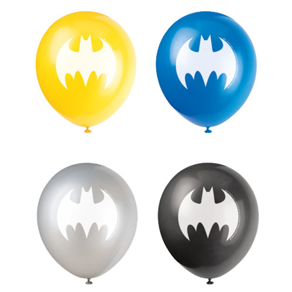 12 inch Batman Logo Latex Balloons (8)