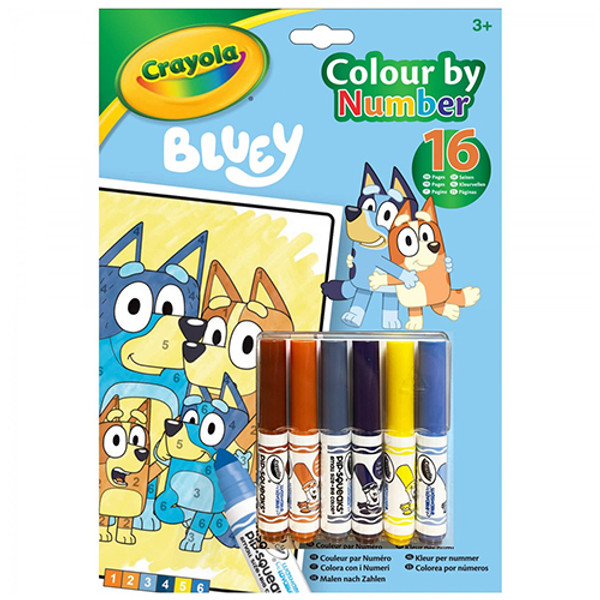 Bluey Crayola Colour by Number Set
