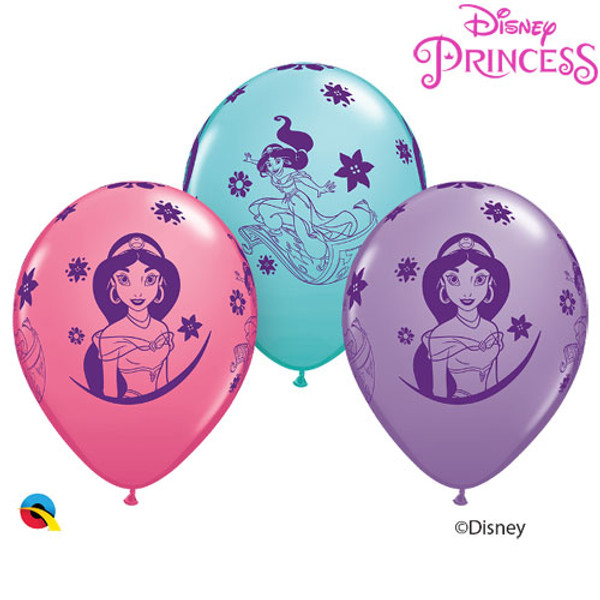 11 inch Disney Princess Jasmine Assorted Latex Balloons (25 pack)