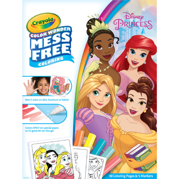 Disney Princess Crayola Colour Wonder Colouring Pack