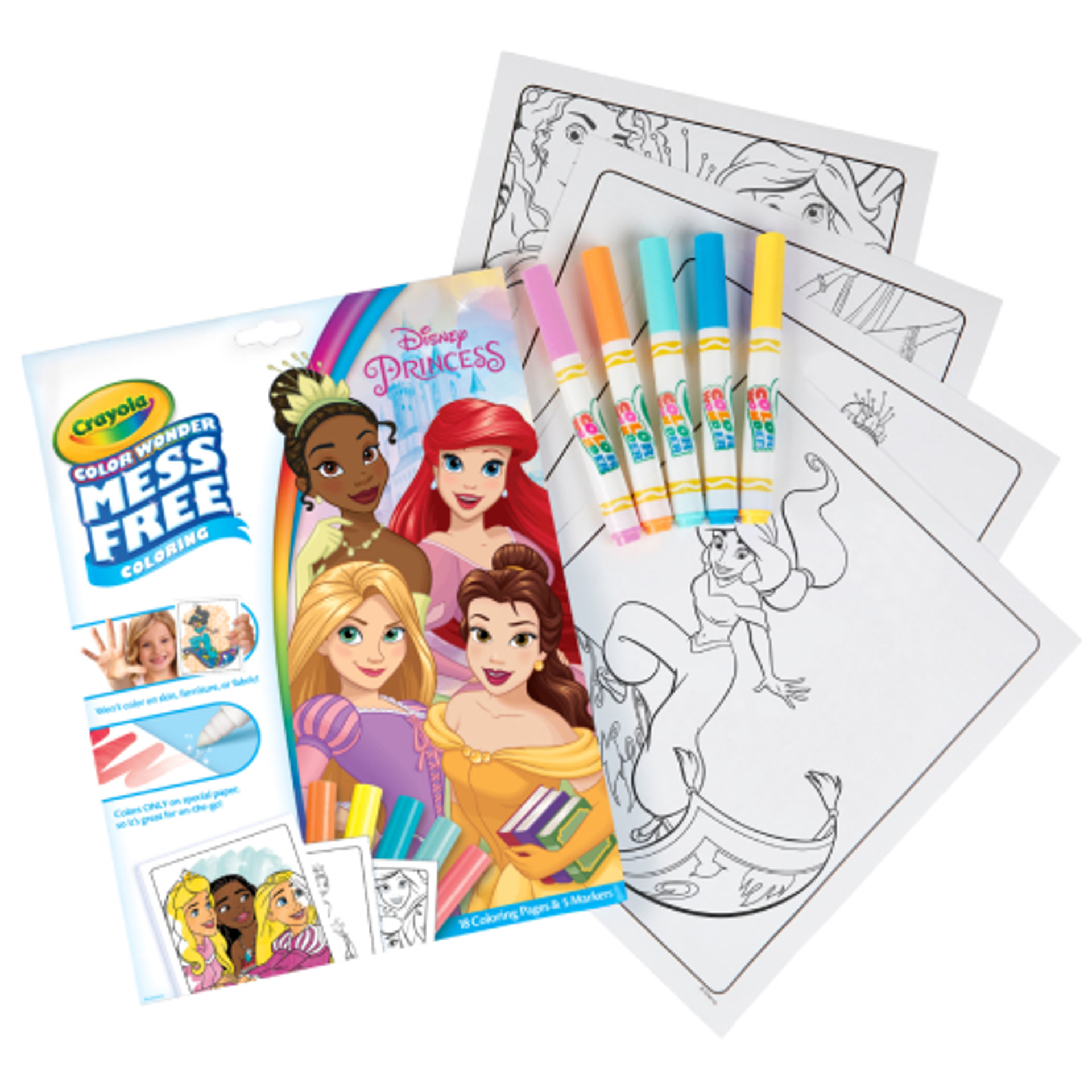 Disney Princess Crayola Colour Wonder Colouring Pack