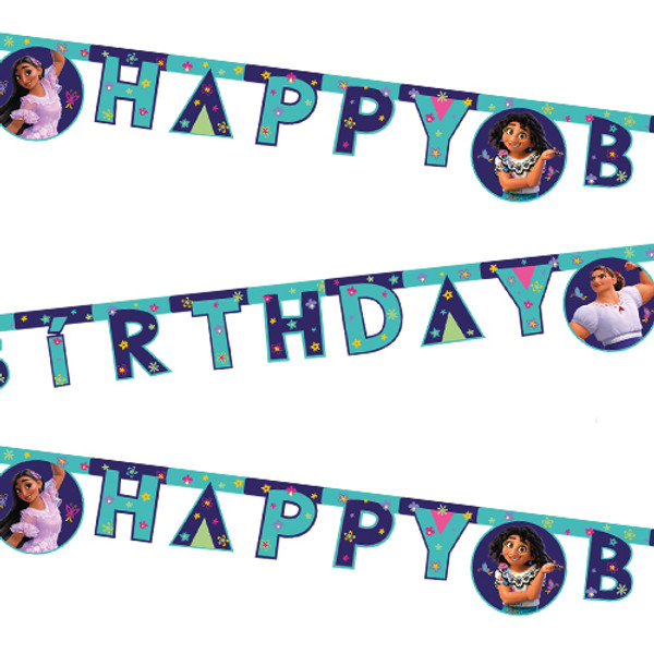 Encanto Happy Birthday Paper Banner - 2m