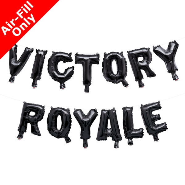 8 inch Fortnite Victory Royale Foil Balloon Banner Pack
