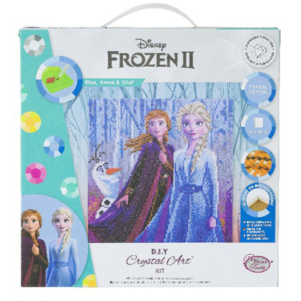 Frozen 2 Elsa, Anna & Olaf Crystal Art Kit