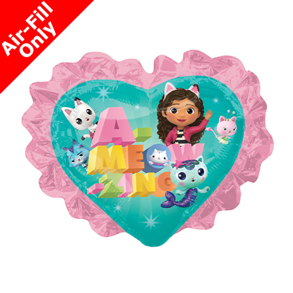 14 inch Gabby's Dollhouse Heart Foil Balloon