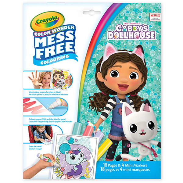 Gabby's Dollhouse Crayola Colour Wonder Colouring Pack