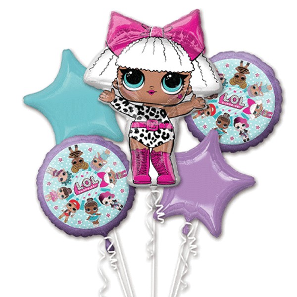LOL Surprise! Foil Balloon Bouquet (set of 5)