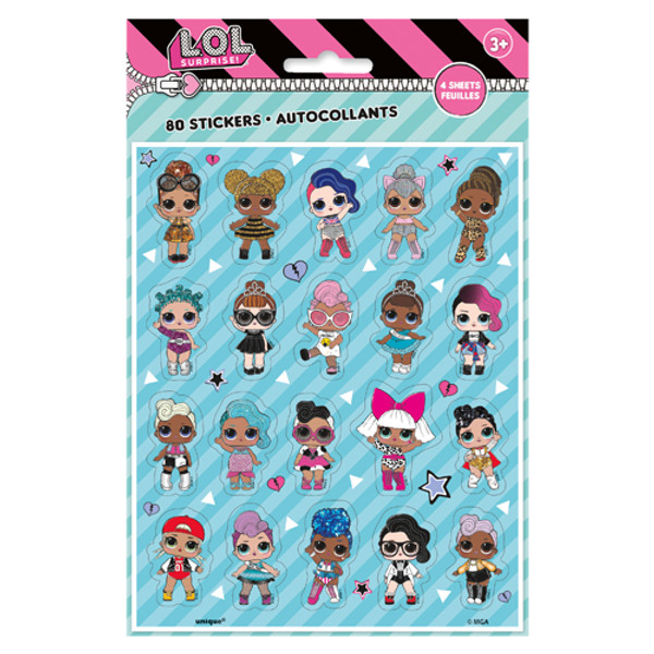 LOL Surprise Stickers (4 Sheets)