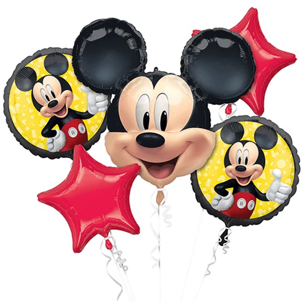 Mickey Mouse Forever Foil Balloon Bouquet (5 pack)