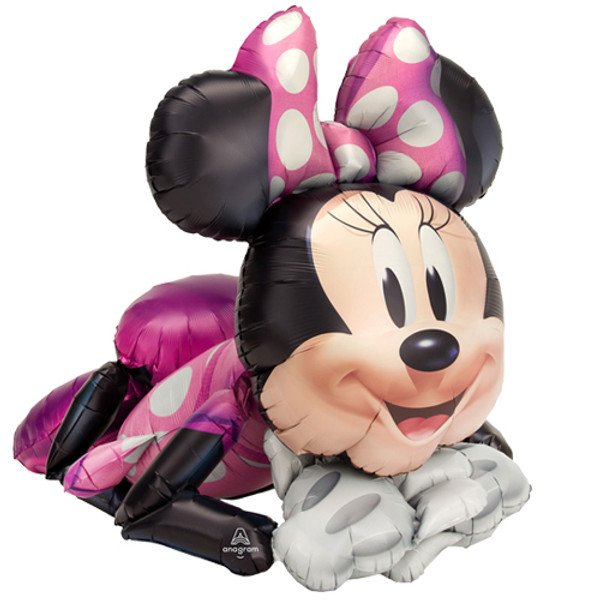 35 inch Minnie Mouse Sitting Airwalker Foil Balloon