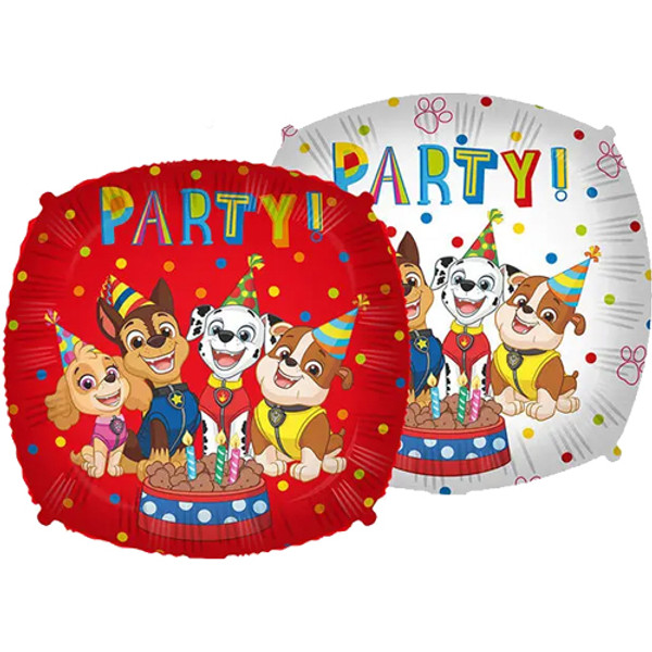 18 inch Paw Patrol Party Double Sided Square Foil Balloon
