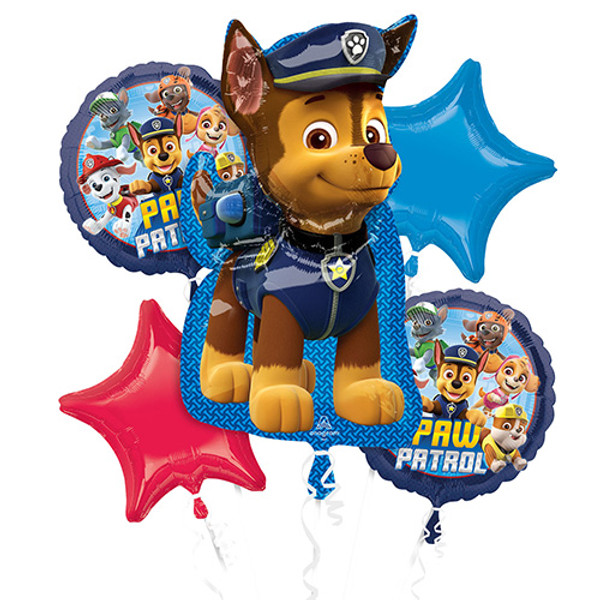 Paw Patrol Foil Balloon Bouquet (5 pack)