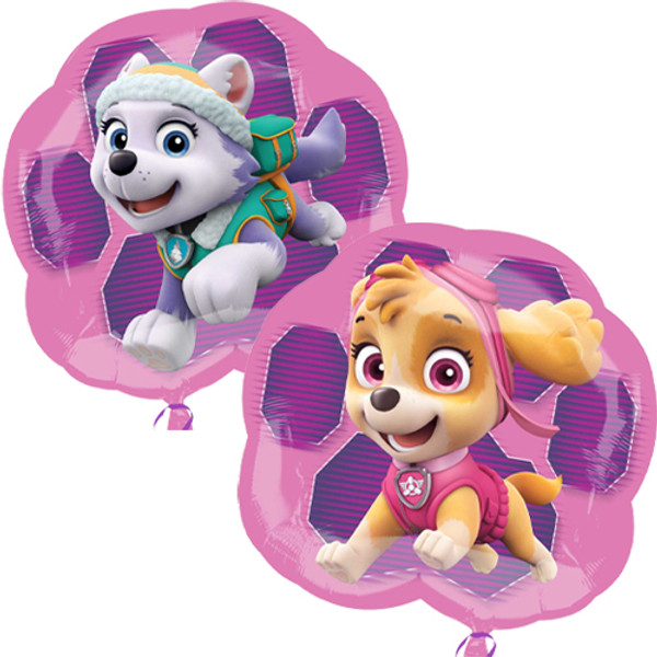 25 inch Paw Patrol Skye & Everest Supershape Foil Balloon