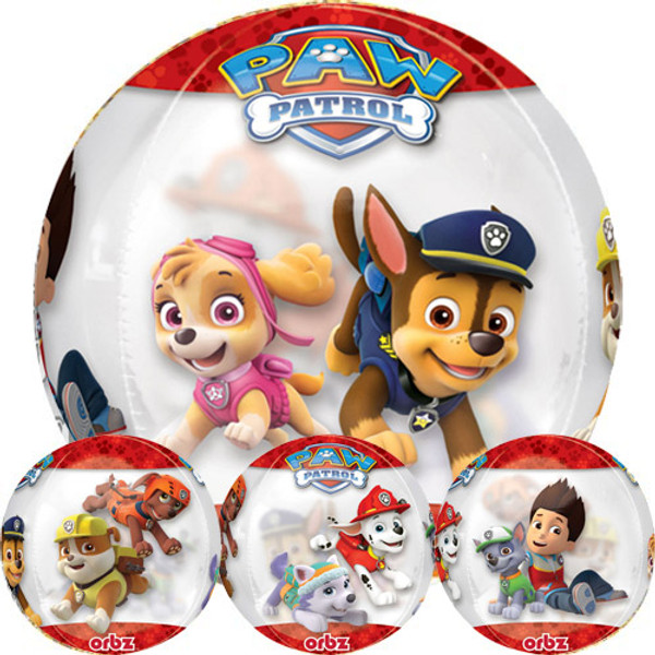 16 inch Orbz Paw Patrol Clear Foil Balloon