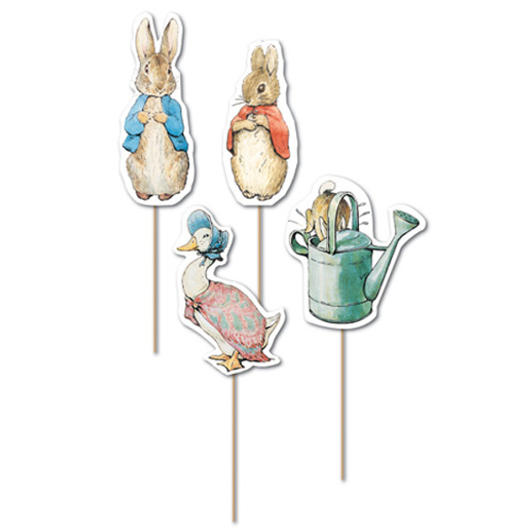 Peter Rabbit Classic Character Cake Toppers (12 pack)