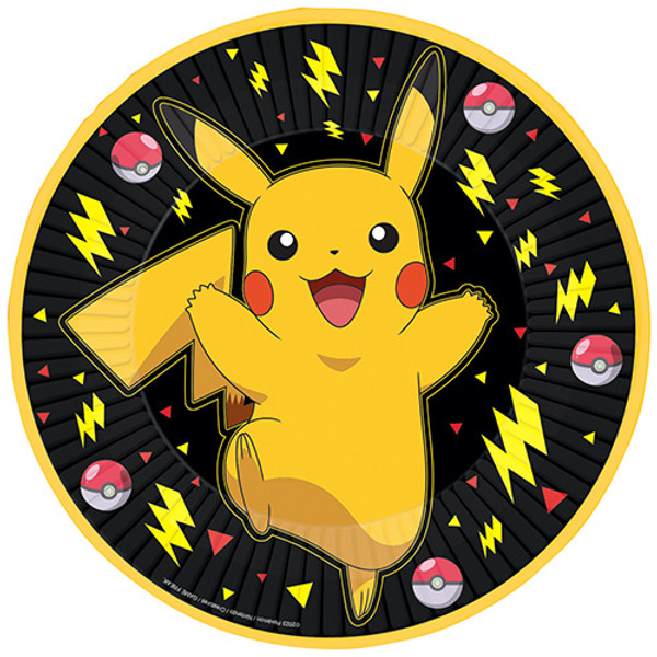 Pokémon Pikachu Paper Plates (8 pack)