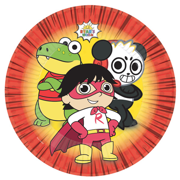 Ryan's World Paper Plates (8 pack)