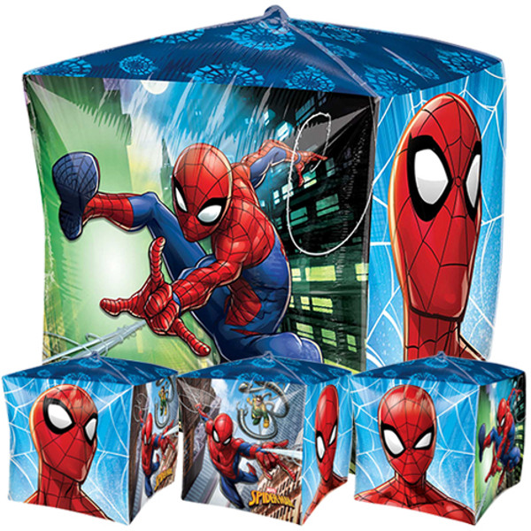15 inch Cubez Spider-Man Foil Balloon