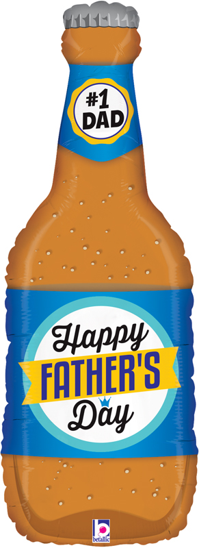 34 inch 'Happy Father's Day' Beer Bottle