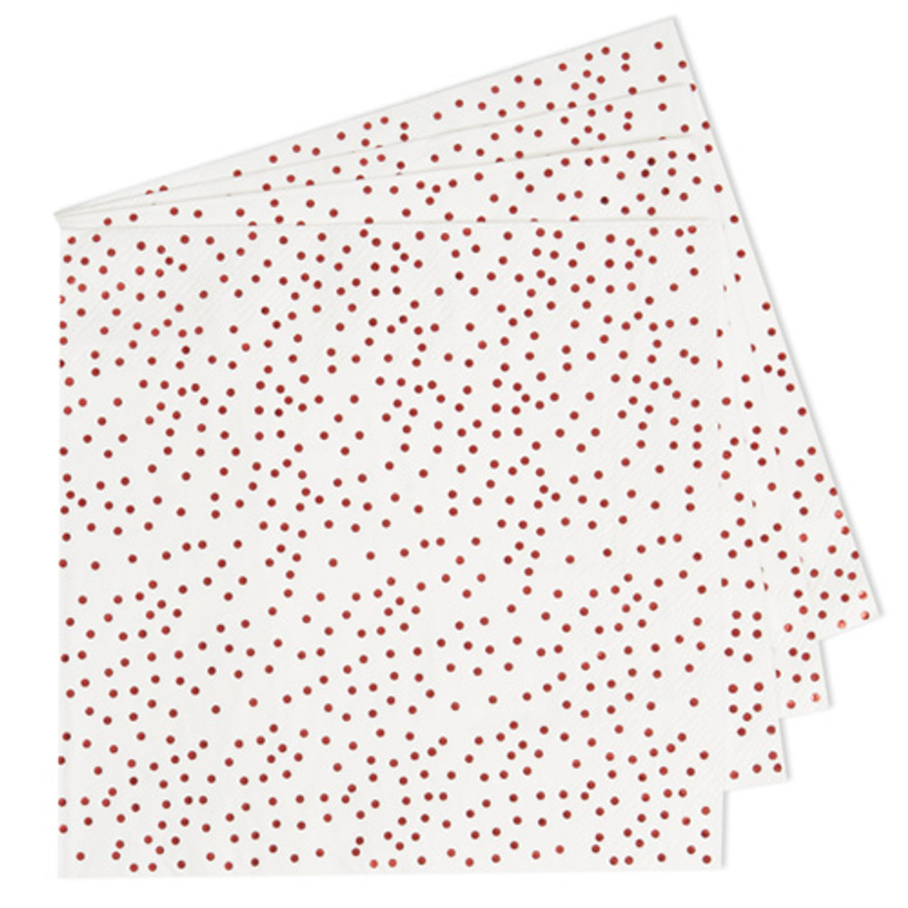 Red Polka Dot Paper Napkins (16 pack)