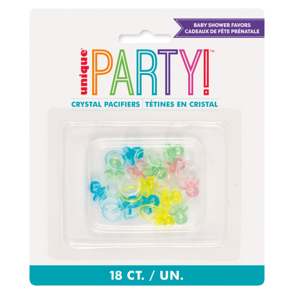 Pacifiers Favors - Assorted Colors (18 pack)