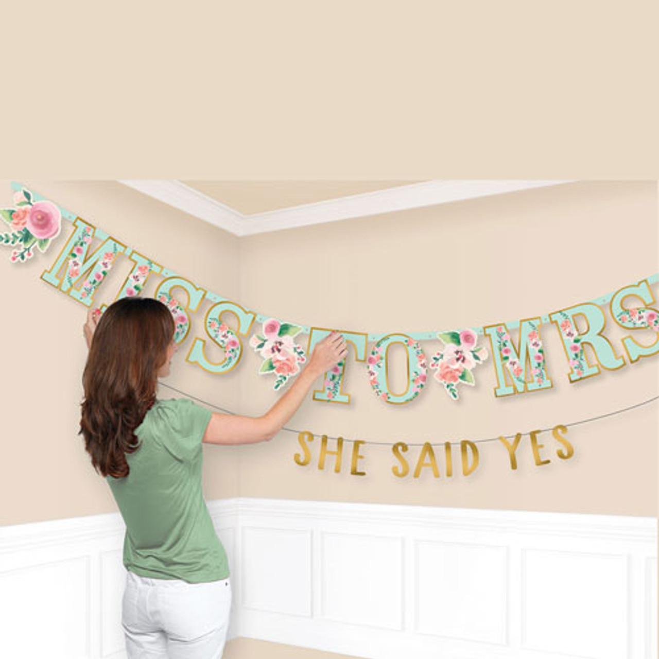 Mint To Be Combo Letter Paper Banner (2 pcs)