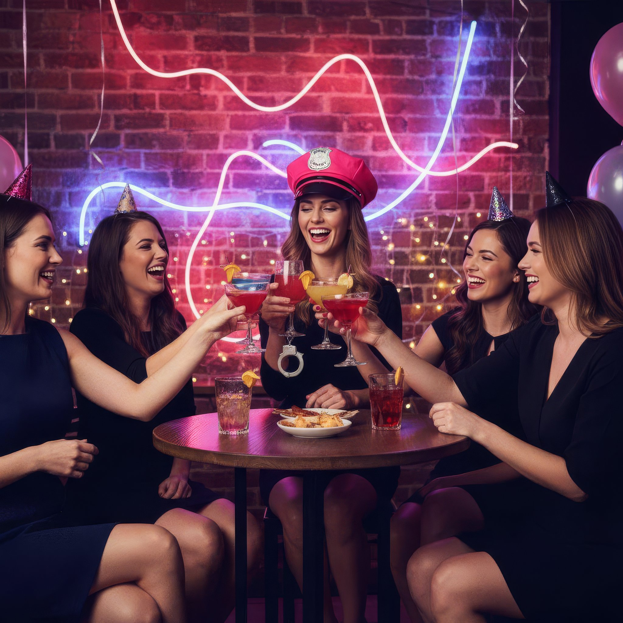 Pink Special Police Hat (Adult)