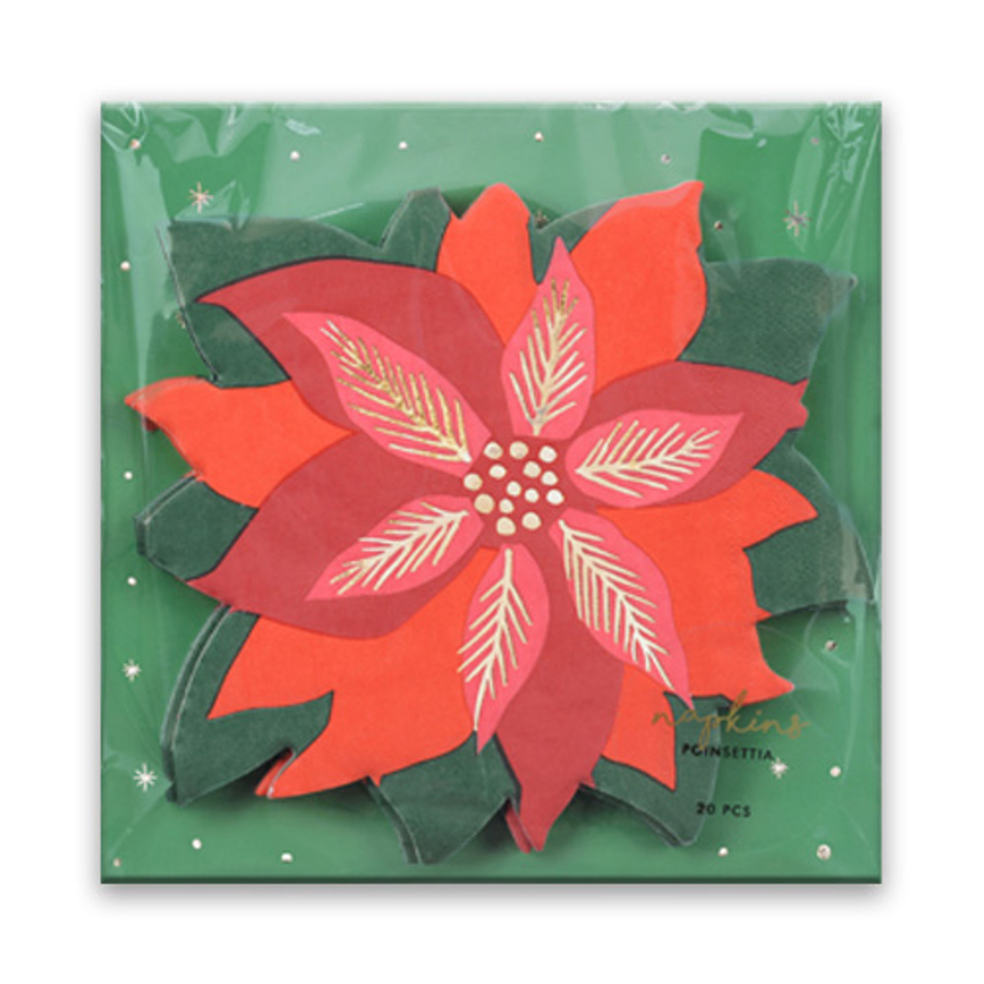 Red Star Of Bethlehem Paper Napkins (20 pack)