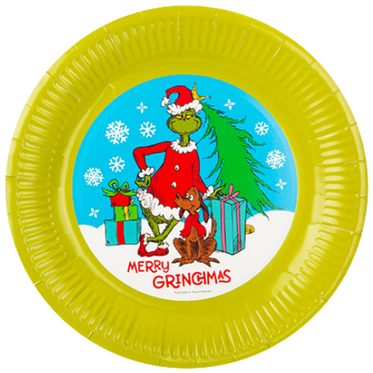 Green Merry Grinchmas Paper Plates (6 pack)