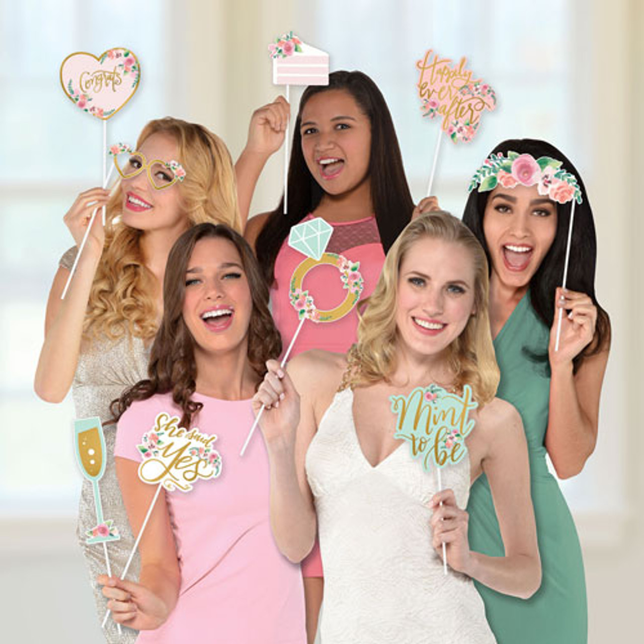 Mint To Be Photo Booth Props (13 pcs)