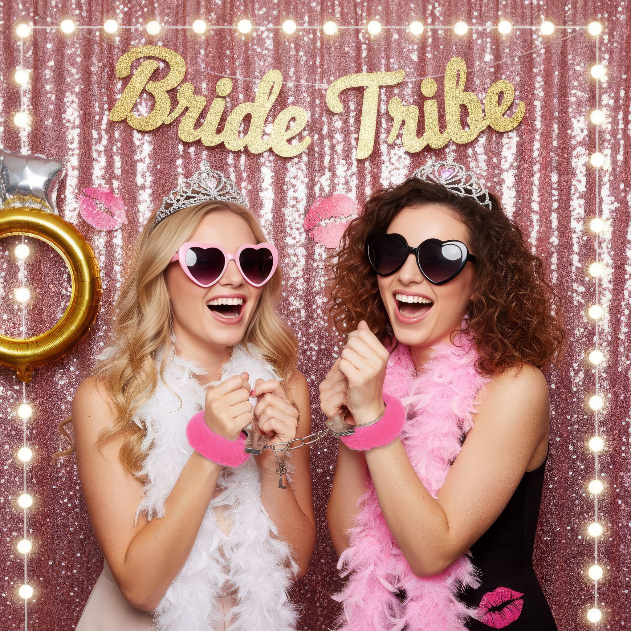 Furry Handcuffs with Keys (Pink)