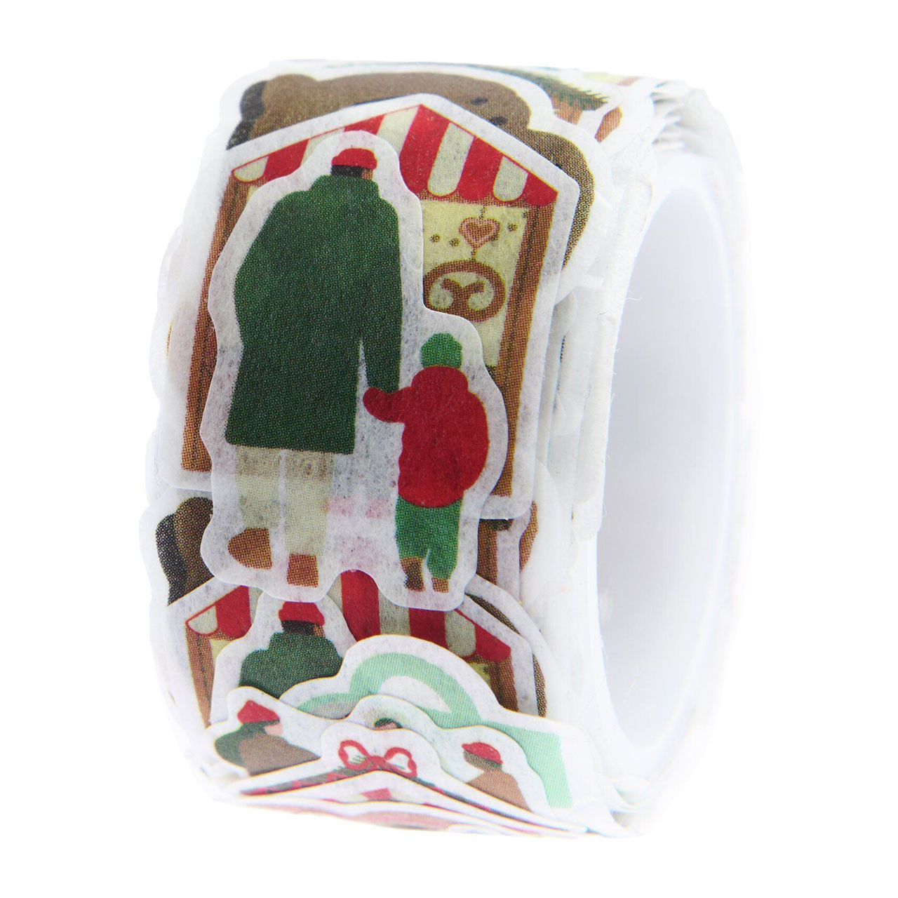 Christmas Market Washi Stickers - 2cm (200 pack)