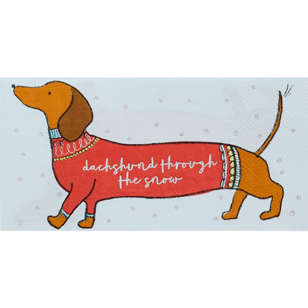 Sausage Dog Holiday Paper Napkins (20 pack)