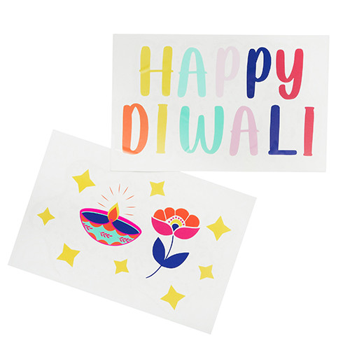 Diwali Window Cling Sheets (2 pack)