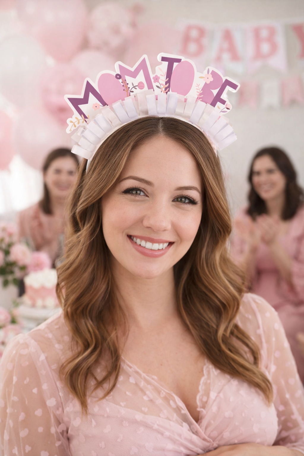 Pink Mom to Be Headband