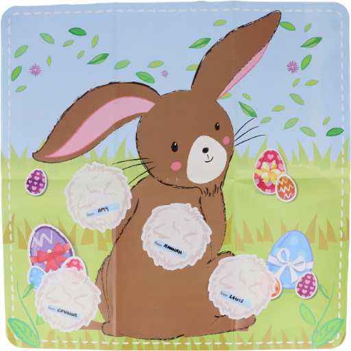 ‘Stick the Tail On the Bunny’ Easter Game (14pcs)