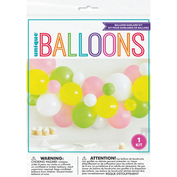Assorted Spring Colors Latex Balloon Garland Kit 26pc