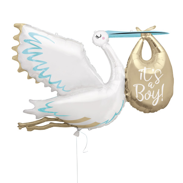 Stork "It's a Boy" Giant Foil 29 inch Balloon