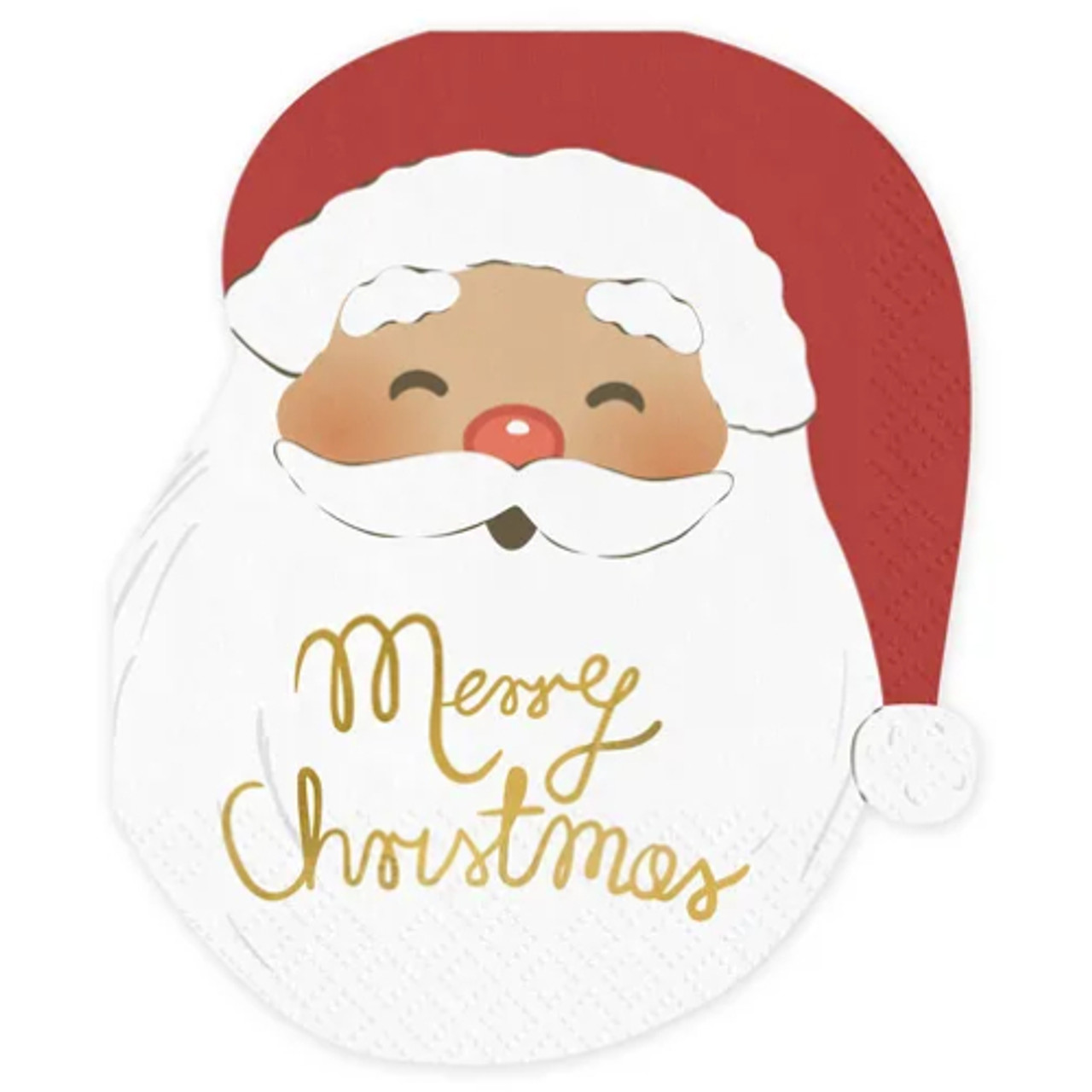 Santa Claus Head Paper Napkins (12 pack)